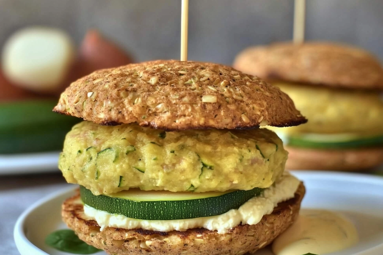 Hamburguesas de batata e atum