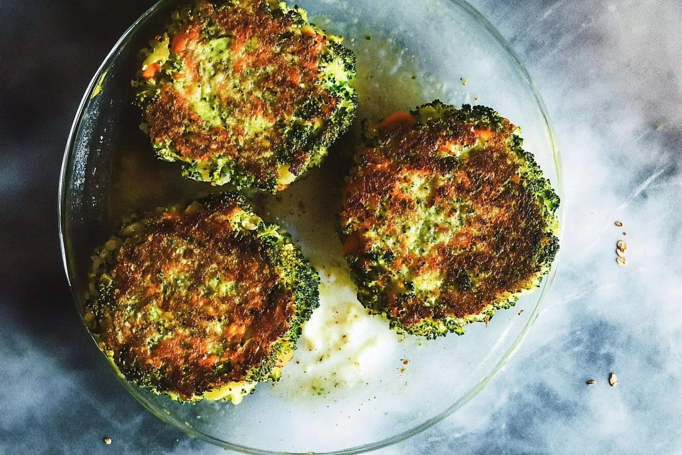 Hamburguesas de brócoli e cenoura