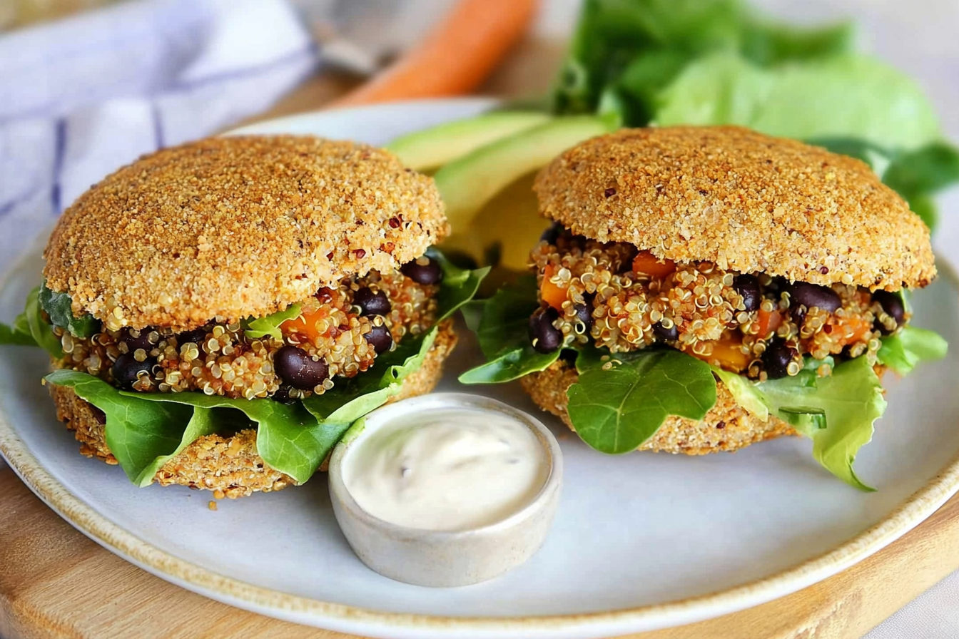 Hamburguesas vegetales de quinoa