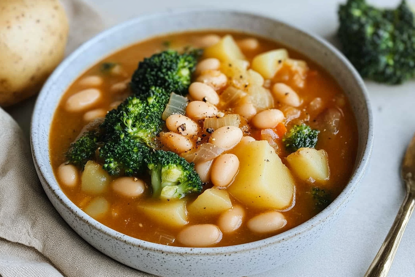 Judías blancas con brócoli