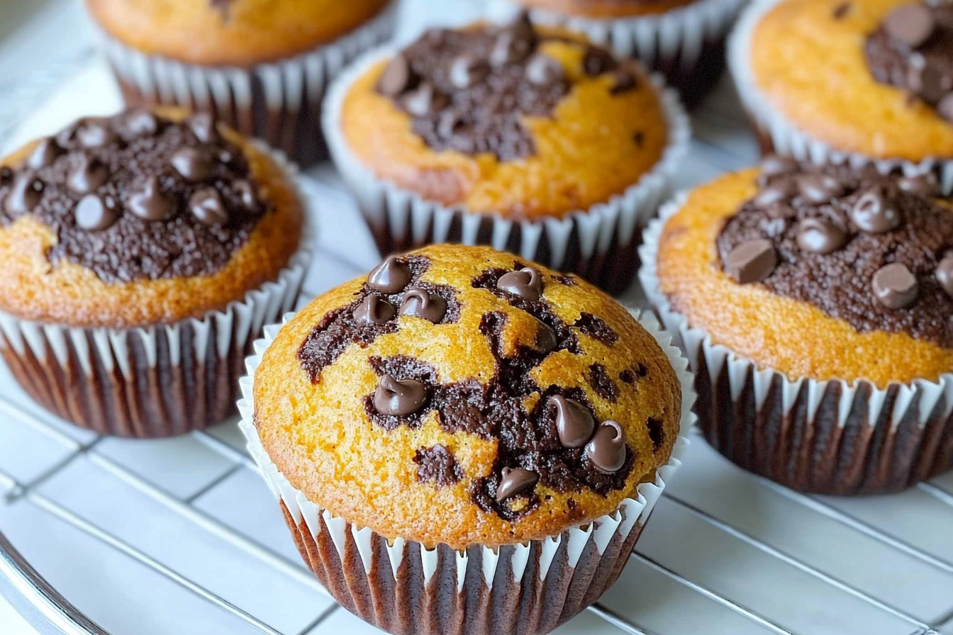 Muffins de Abóbora com Chocolate