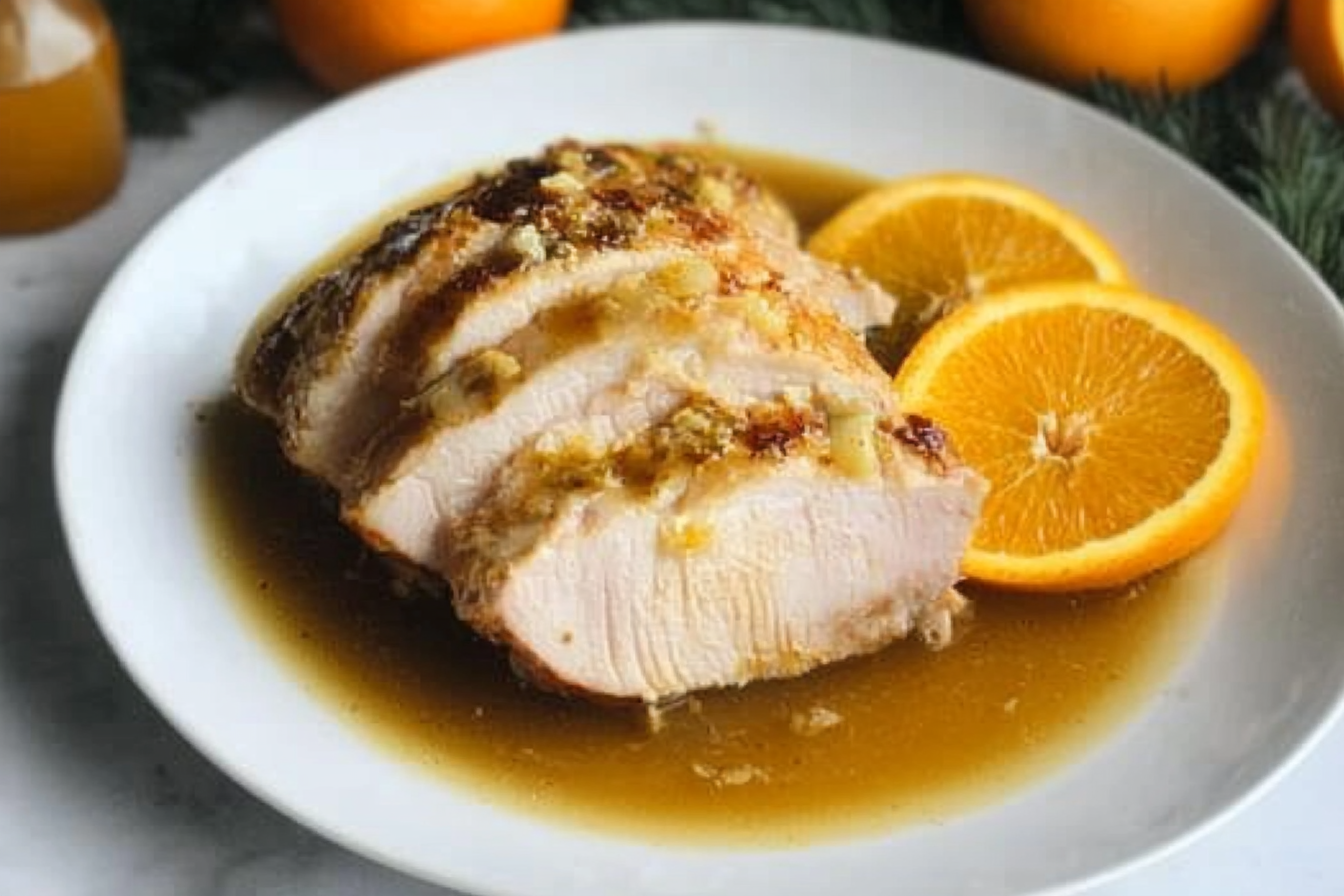 Porco ao molho de laranja
