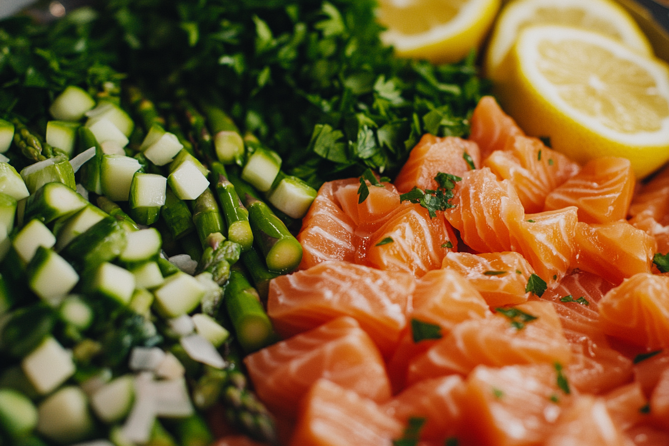 Salmão com Aspargos