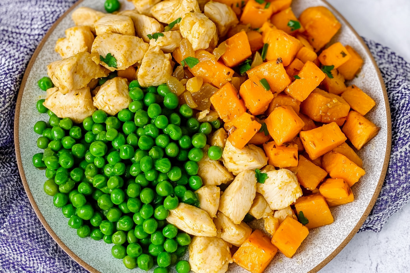 Salteado de Frango com Ervilhas