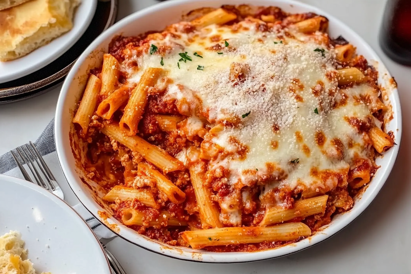 Ziti Assado com Queijo