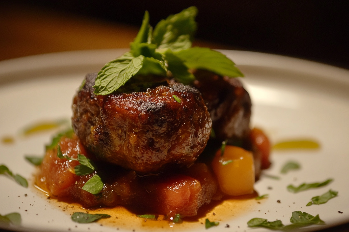 Almôndegas de Cordeiro com Hortelã