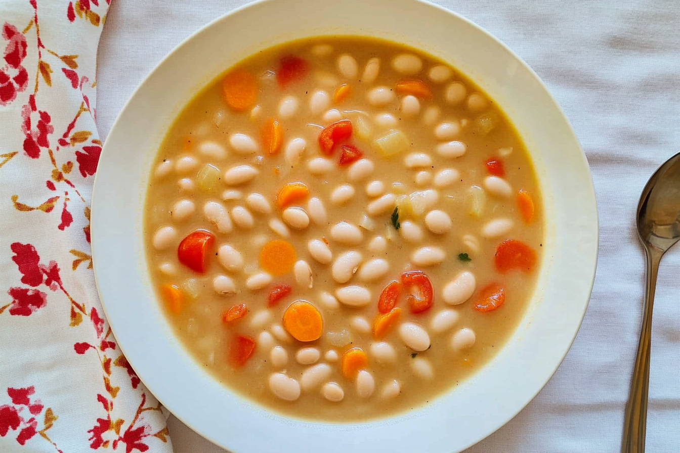 Alubias blancas con verduras