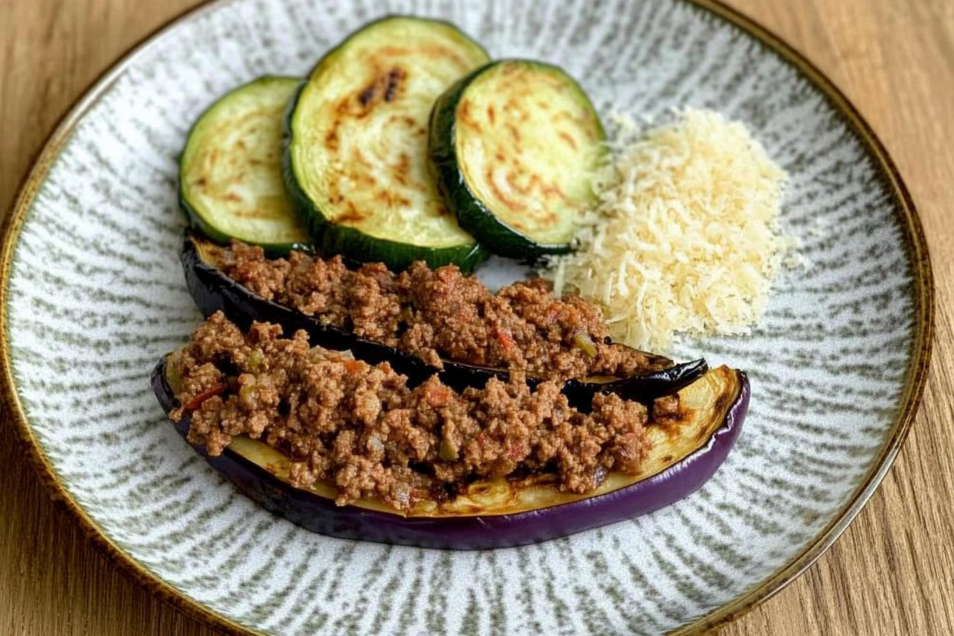 Berenjenas a la plancha rellenas