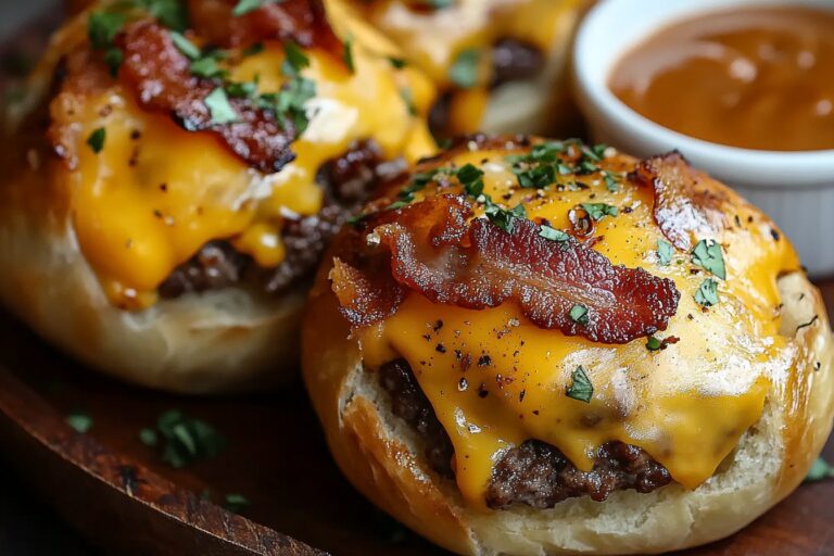 Bombas de Cheeseburger com Bacon
