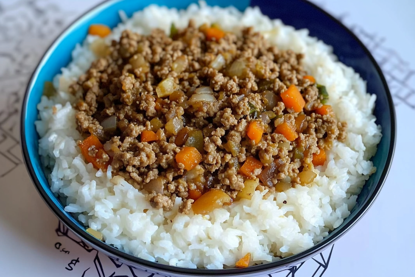 Bowl de Carne Picada e Arroz