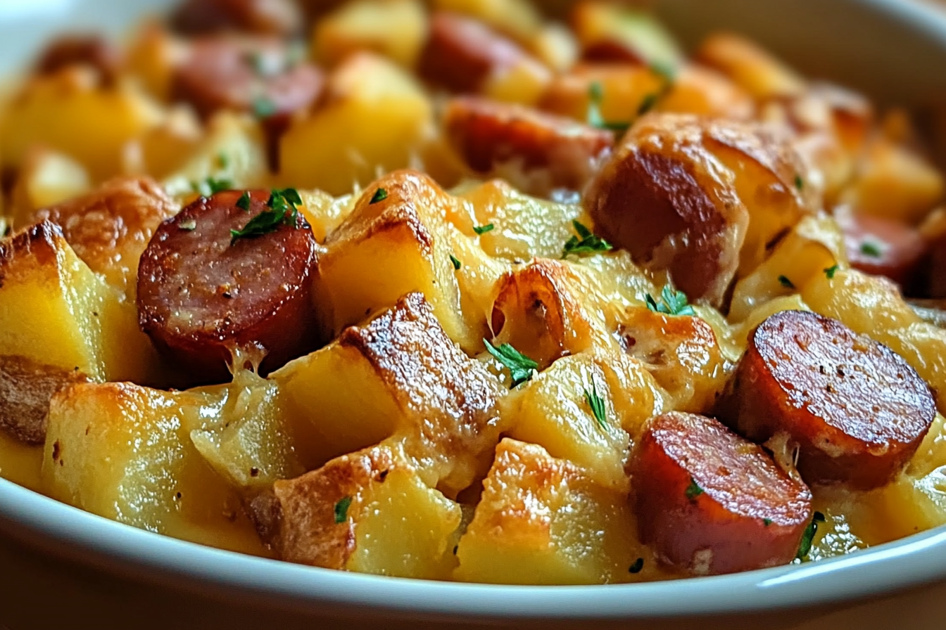 Caçarola de Batata com Kielbasa