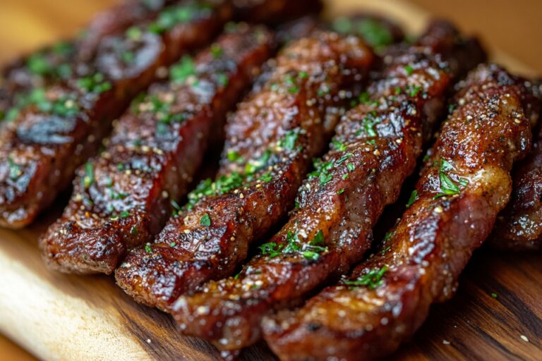 Carne com Bacon enrolada