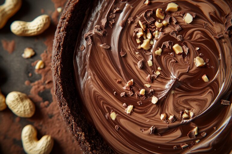 Cheesecake de Chocolate com Amendoim