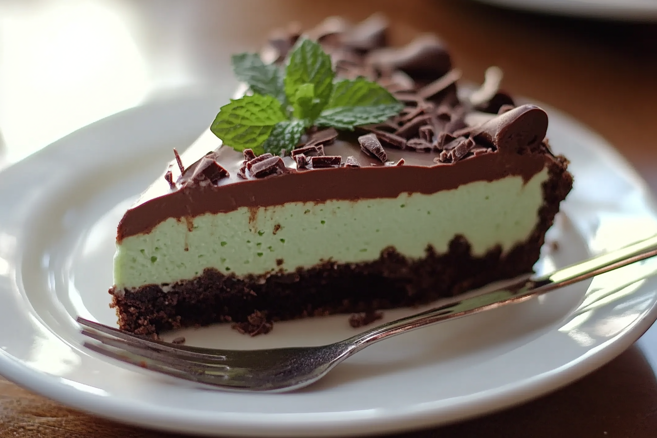 Cheesecake de Chocolate com Menta