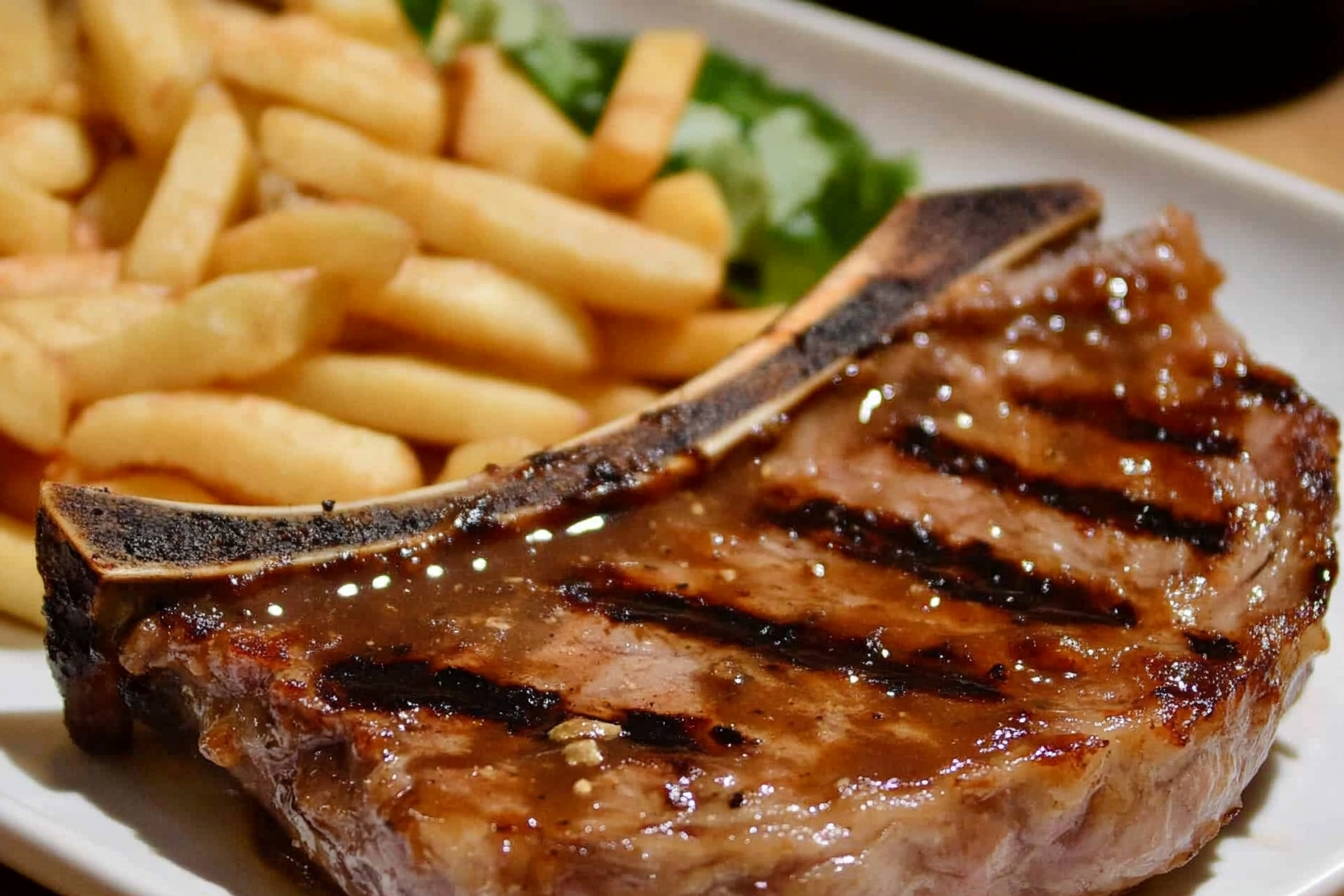 Chuleta de ternera a la barbacoa