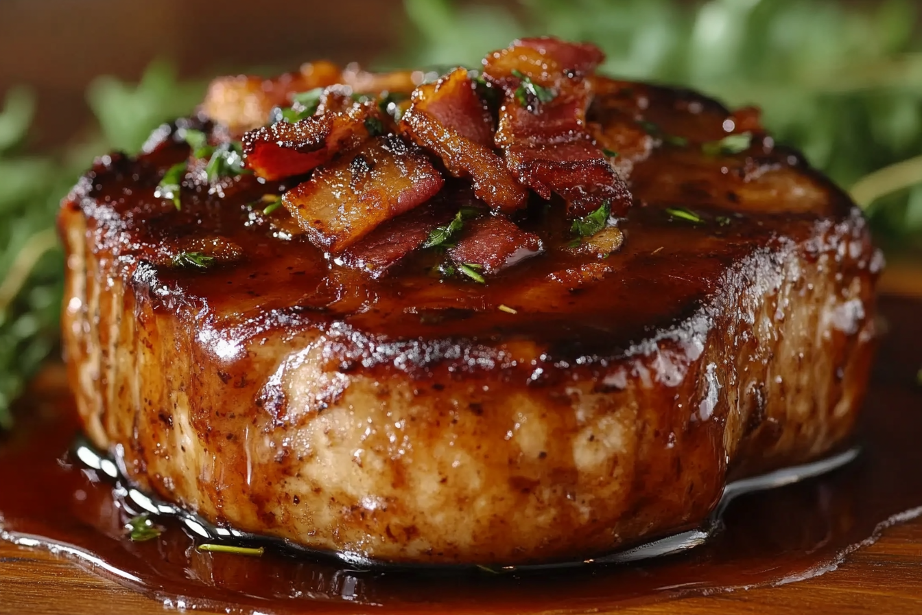 Costeletas de Porco com Bacon