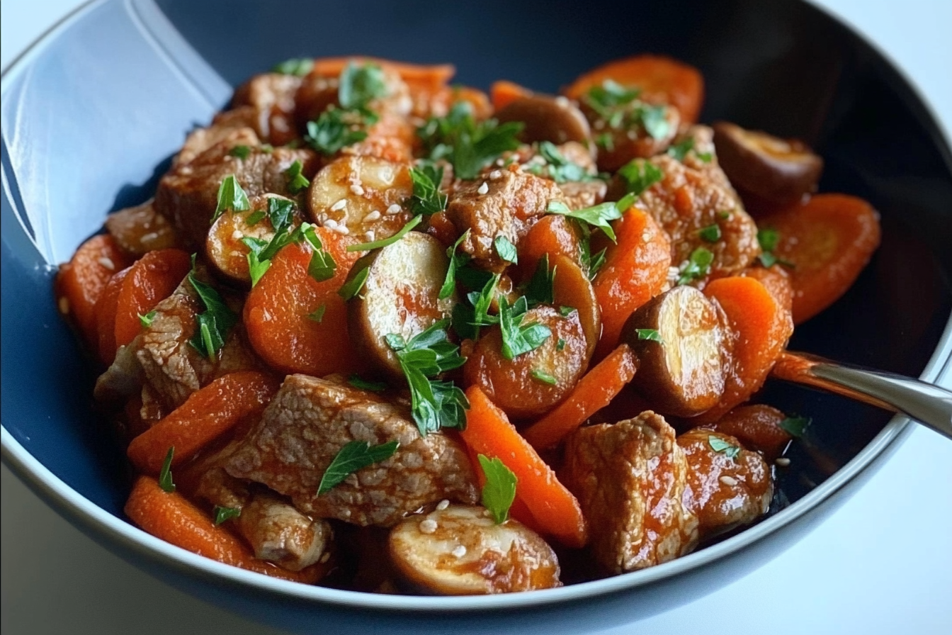 Dados de Ternera com Cenoura