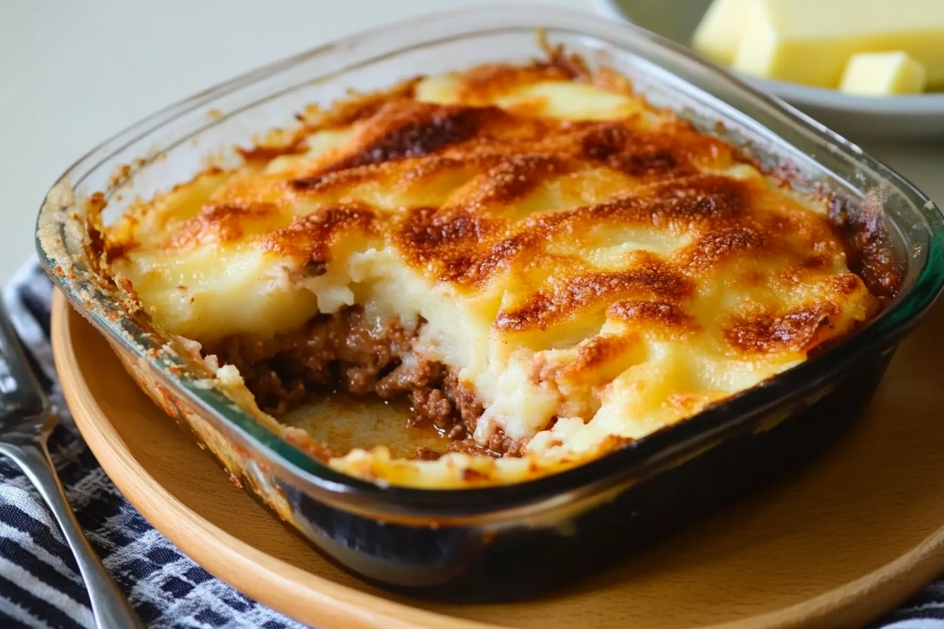 Empadão de Carne com Purê