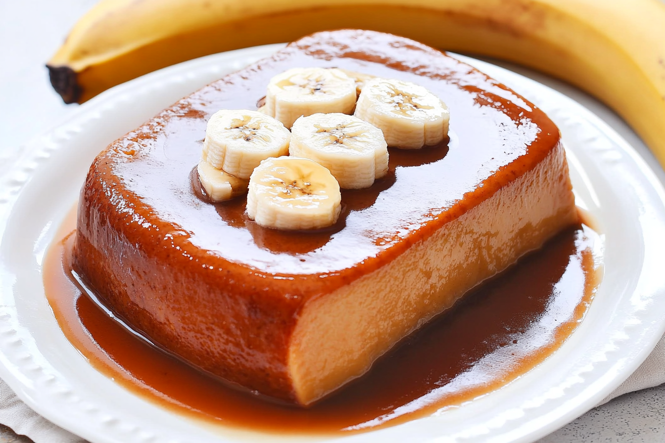 Flan Cremoso de Banana