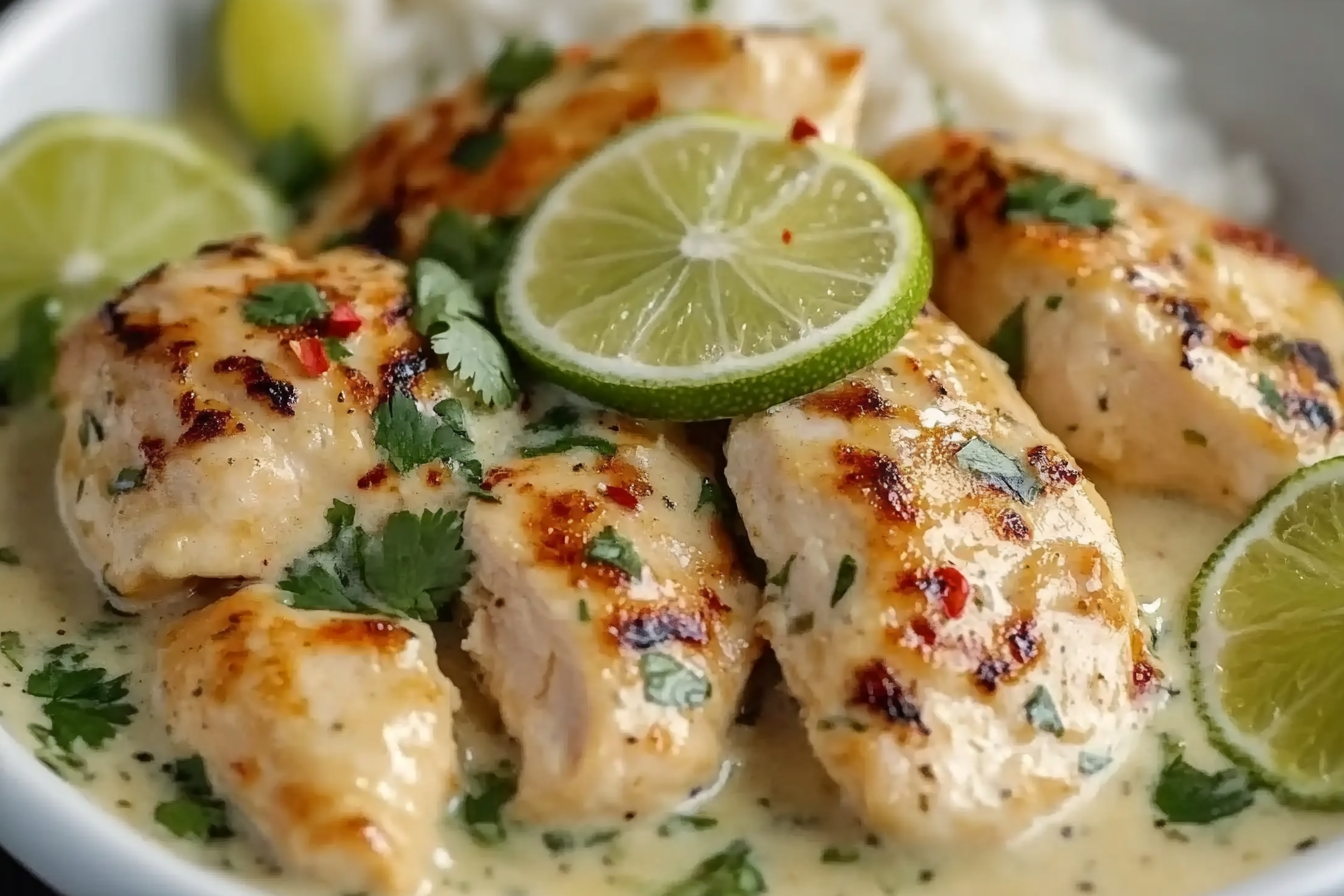 Frango Cremoso de Coco e Limão