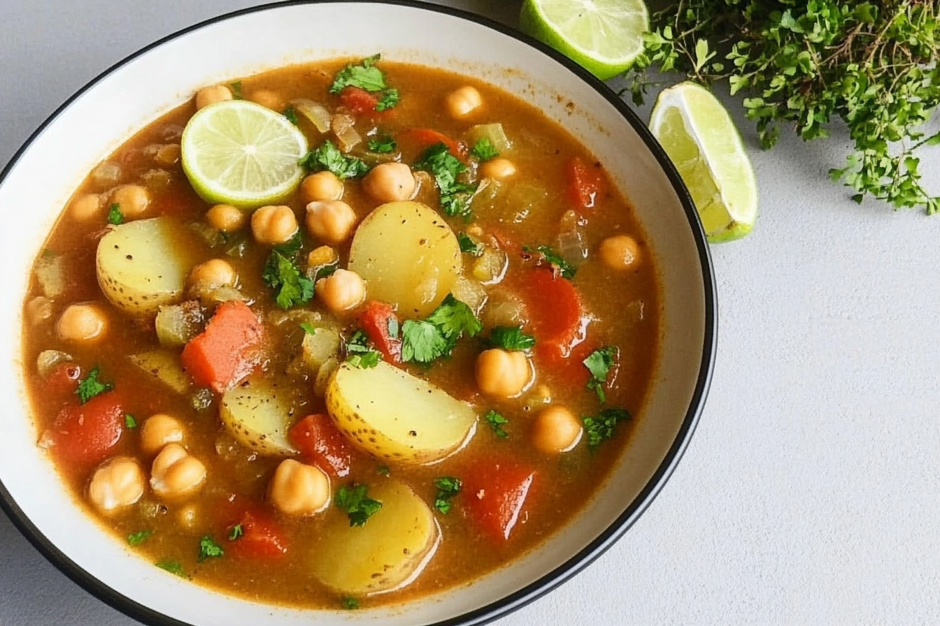Garbanzos com Batatas e Verduras