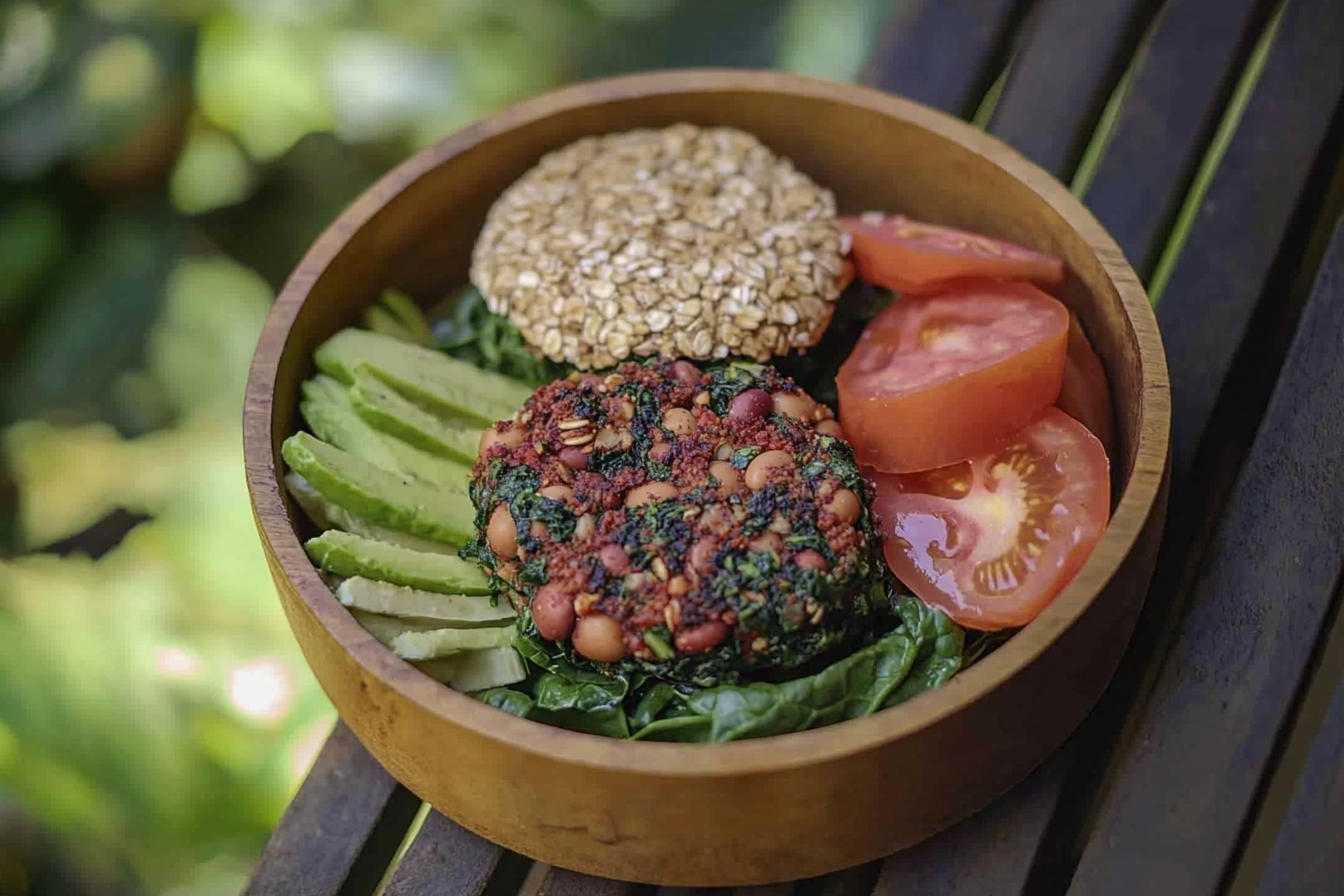 Hamburguesa de alubias rojas