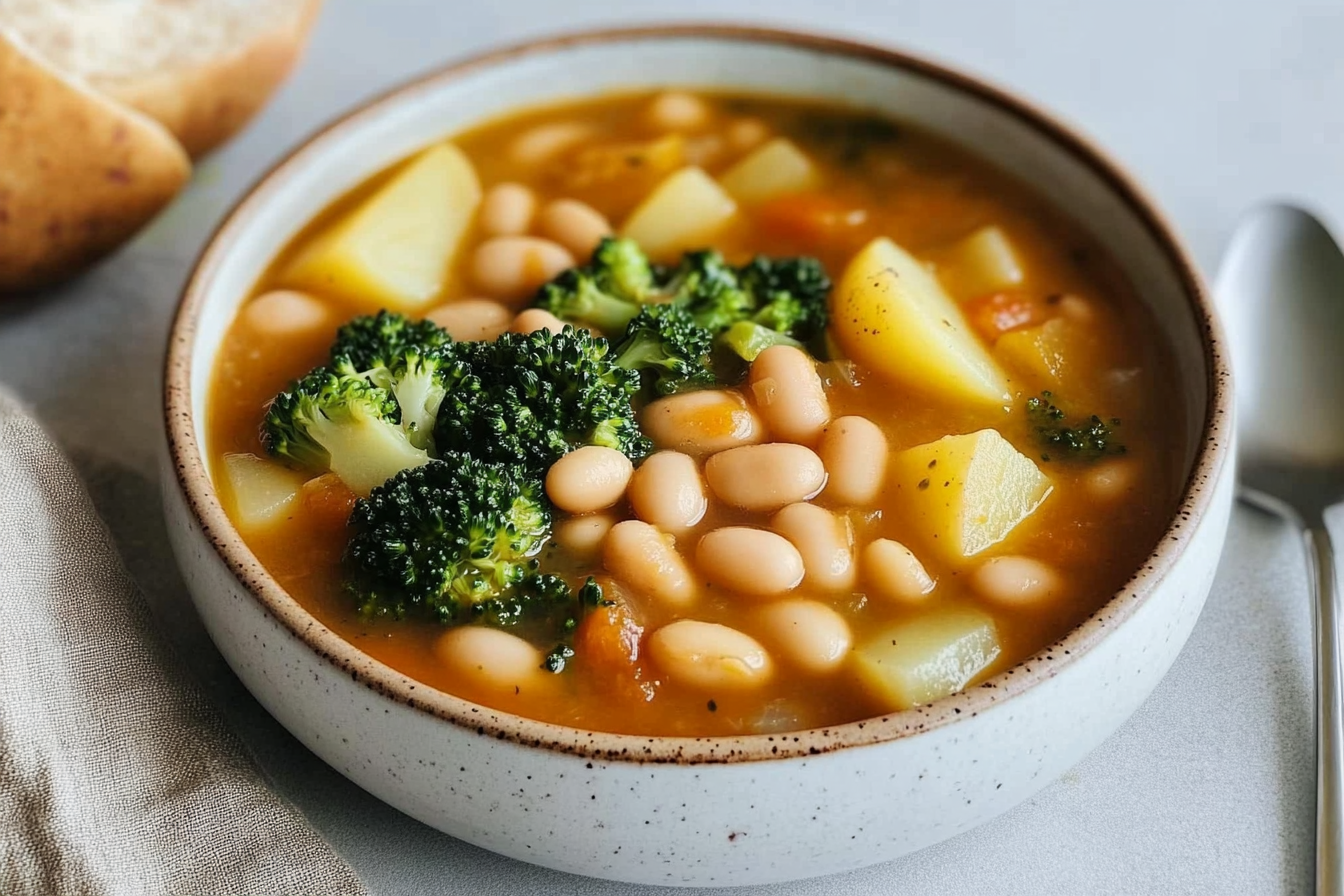 Judías blancas con brócoli