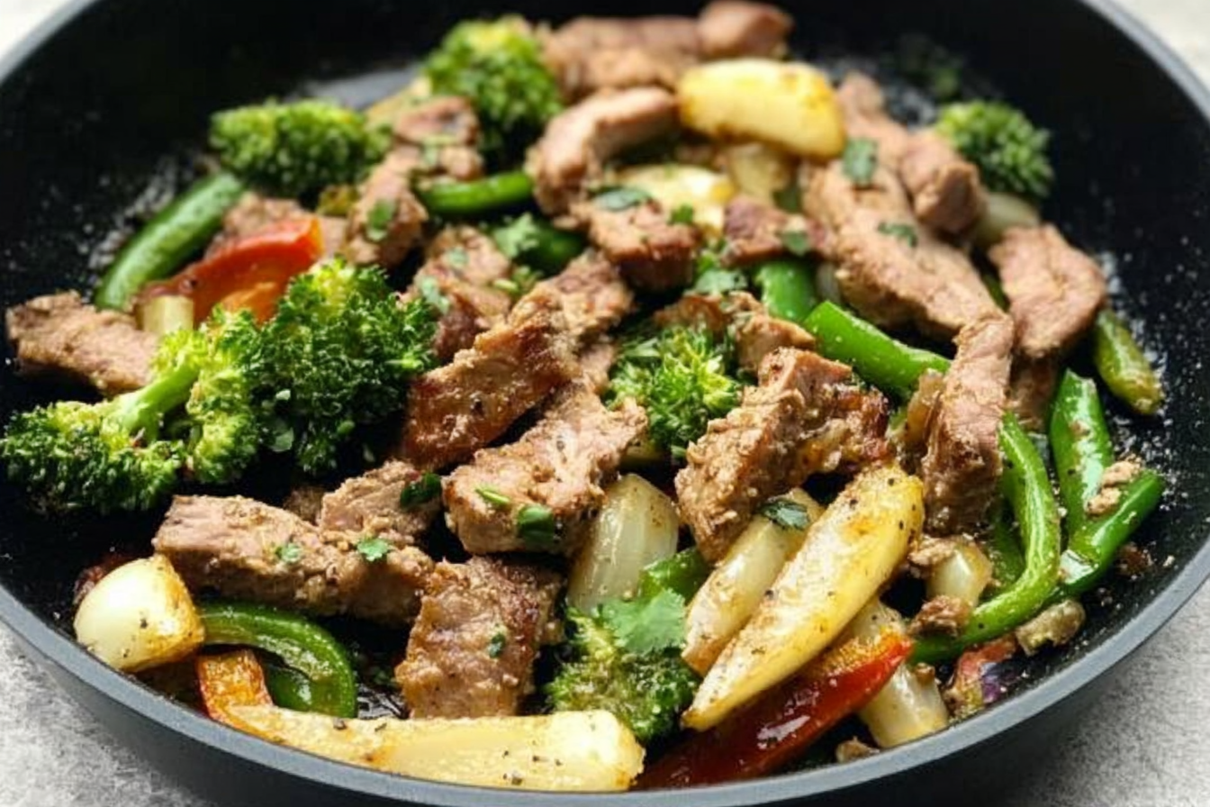 Lomo Salteado com Verduras