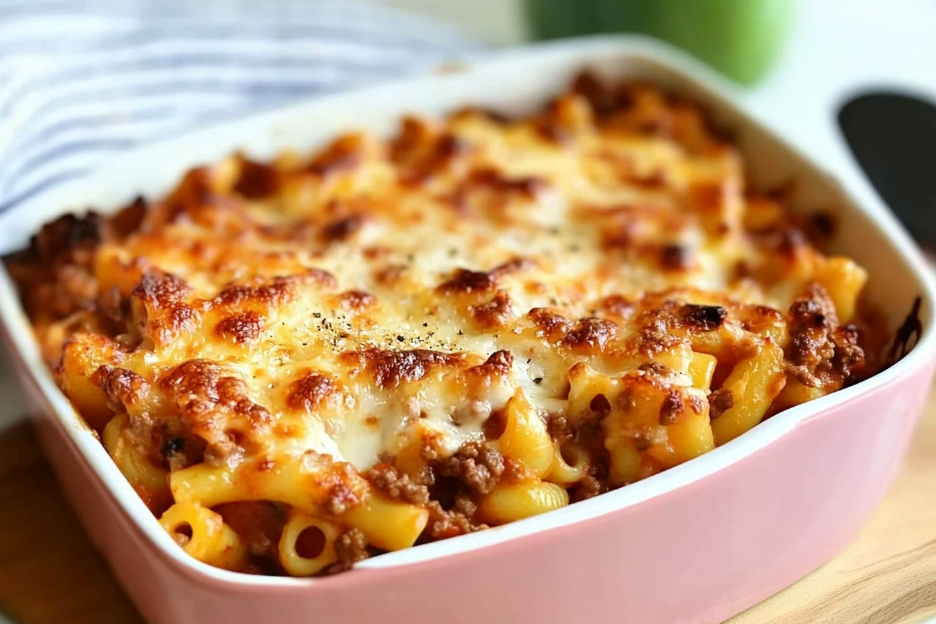 Macarrão Gratinado com Carne