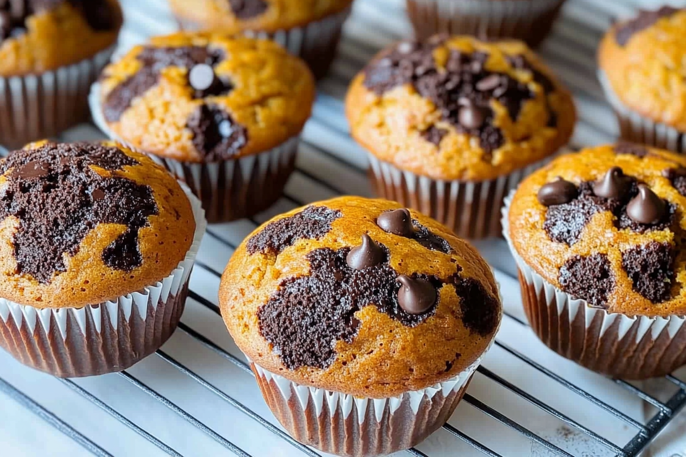 Muffins de Abóbora com Chocolate