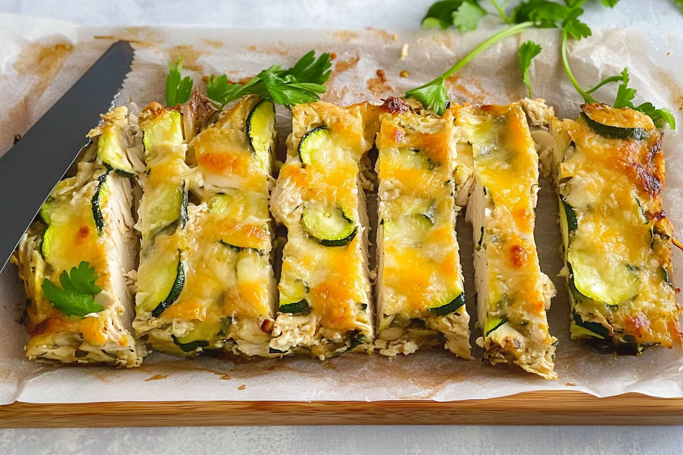 Pastel de pollo y calabacín