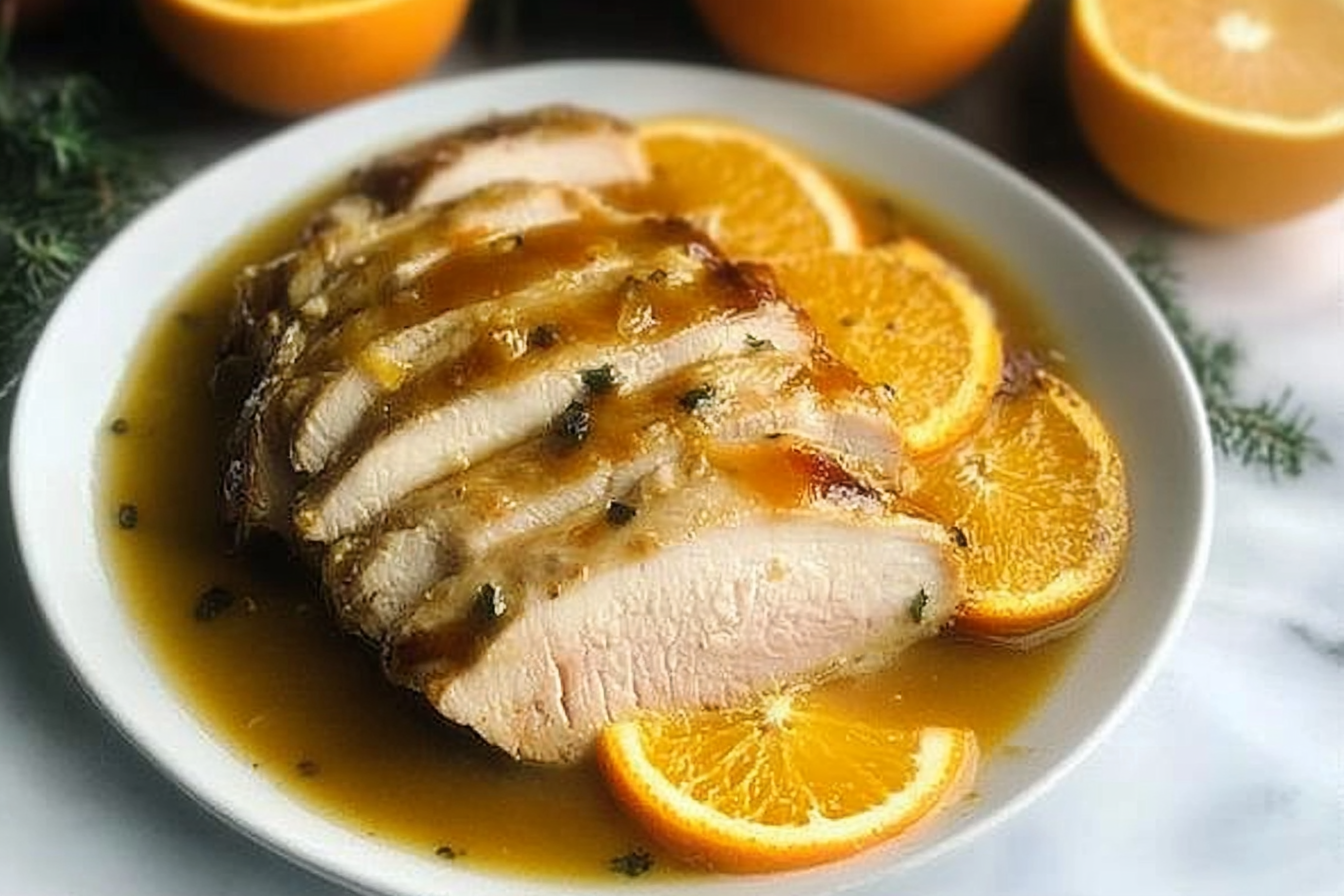 Porco ao molho de laranja