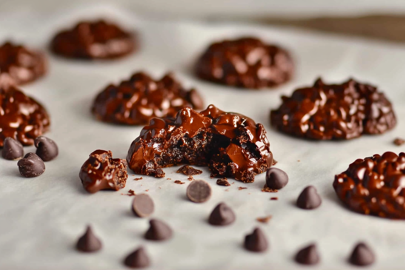 Rocas de chocolate negro