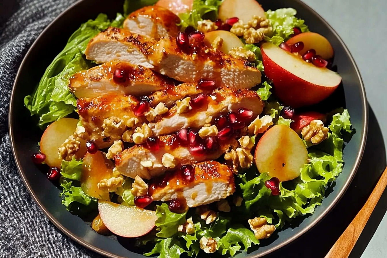 Salada de frango com romã