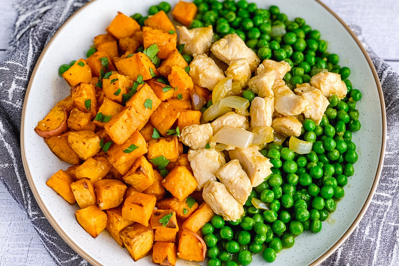 Salteado de Frango com Ervilhas