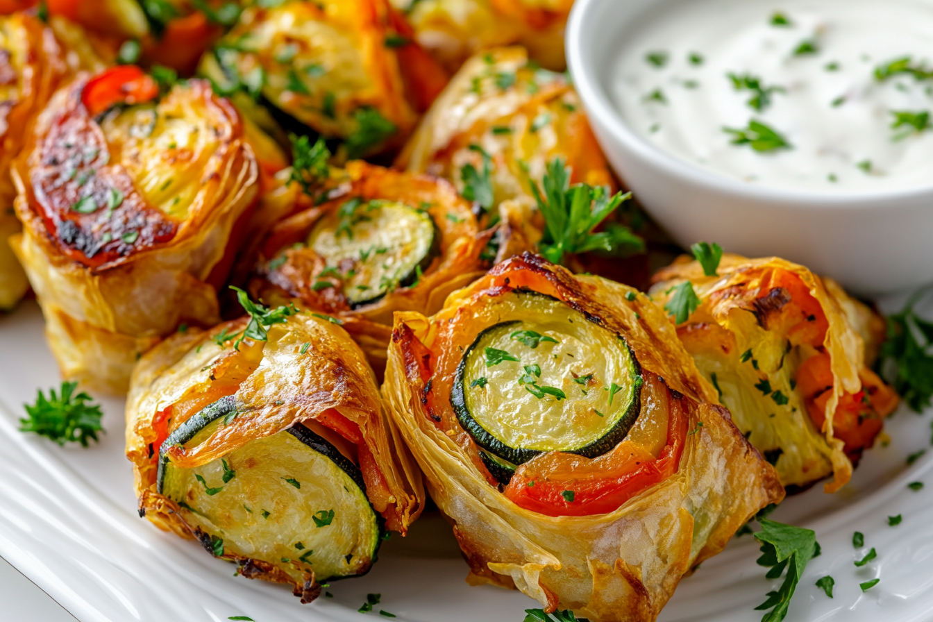 Saquitos Filo Vegetarianos