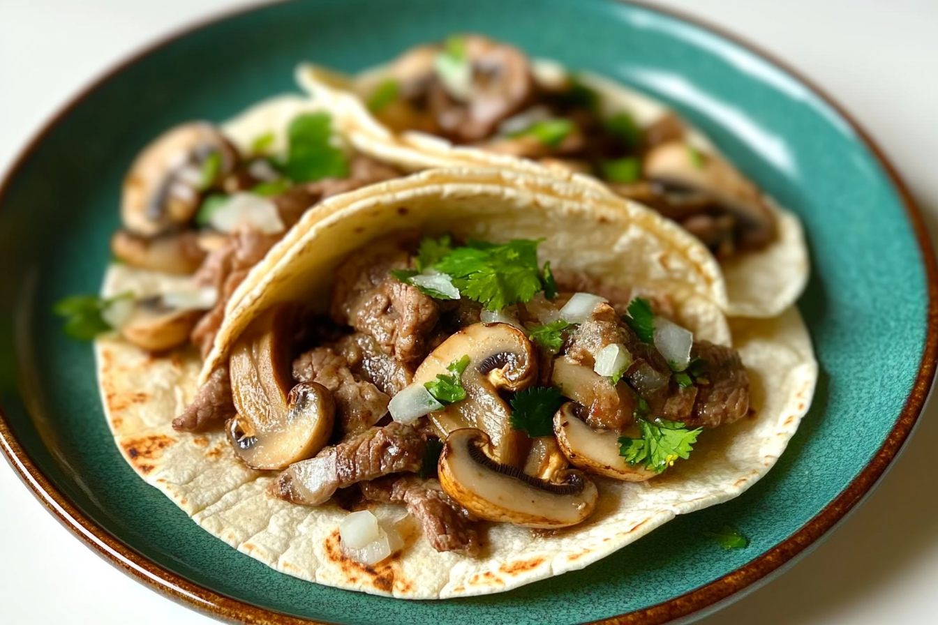 Tacos de Carne com Champignons