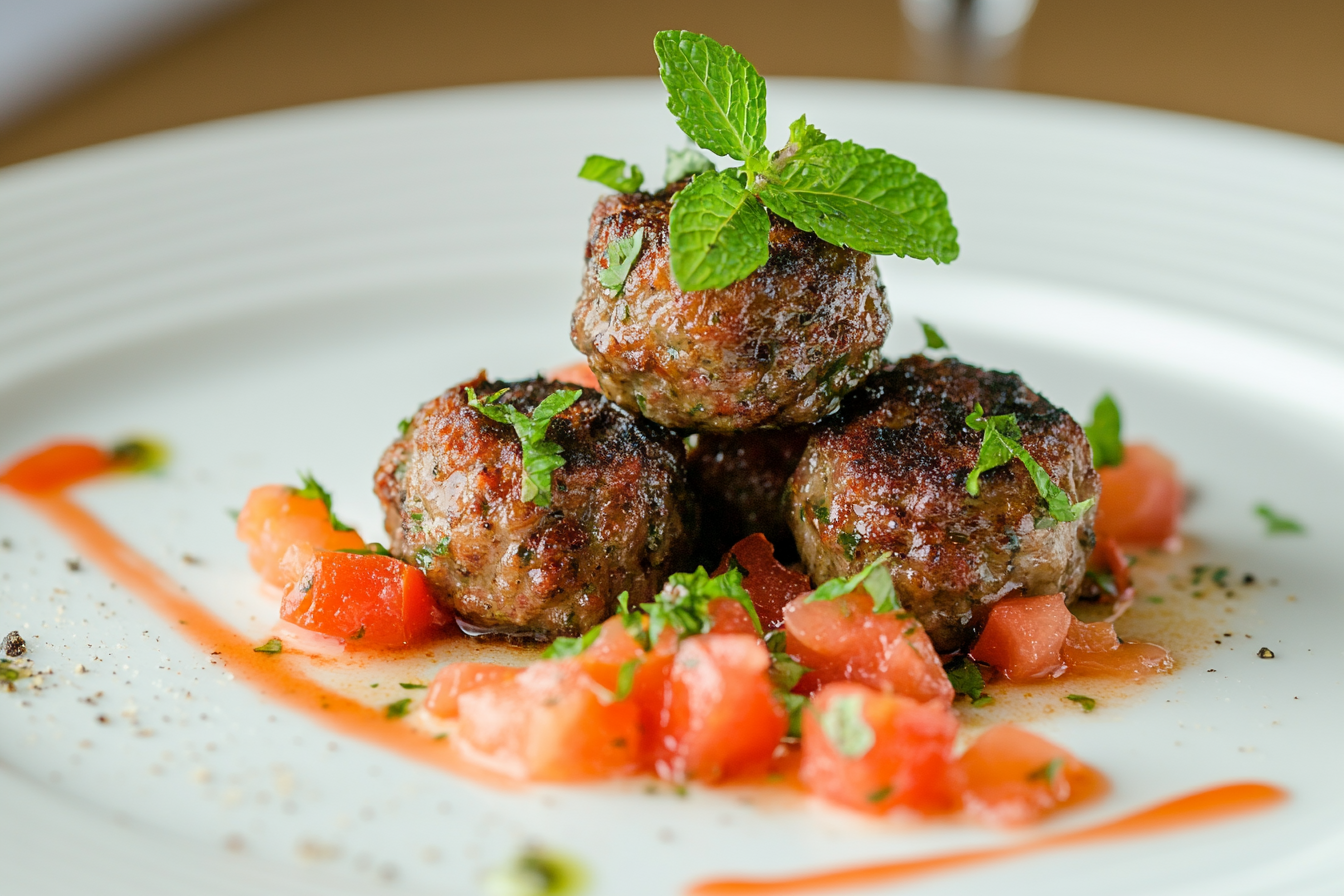 Almôndegas de Cordeiro com Hortelã