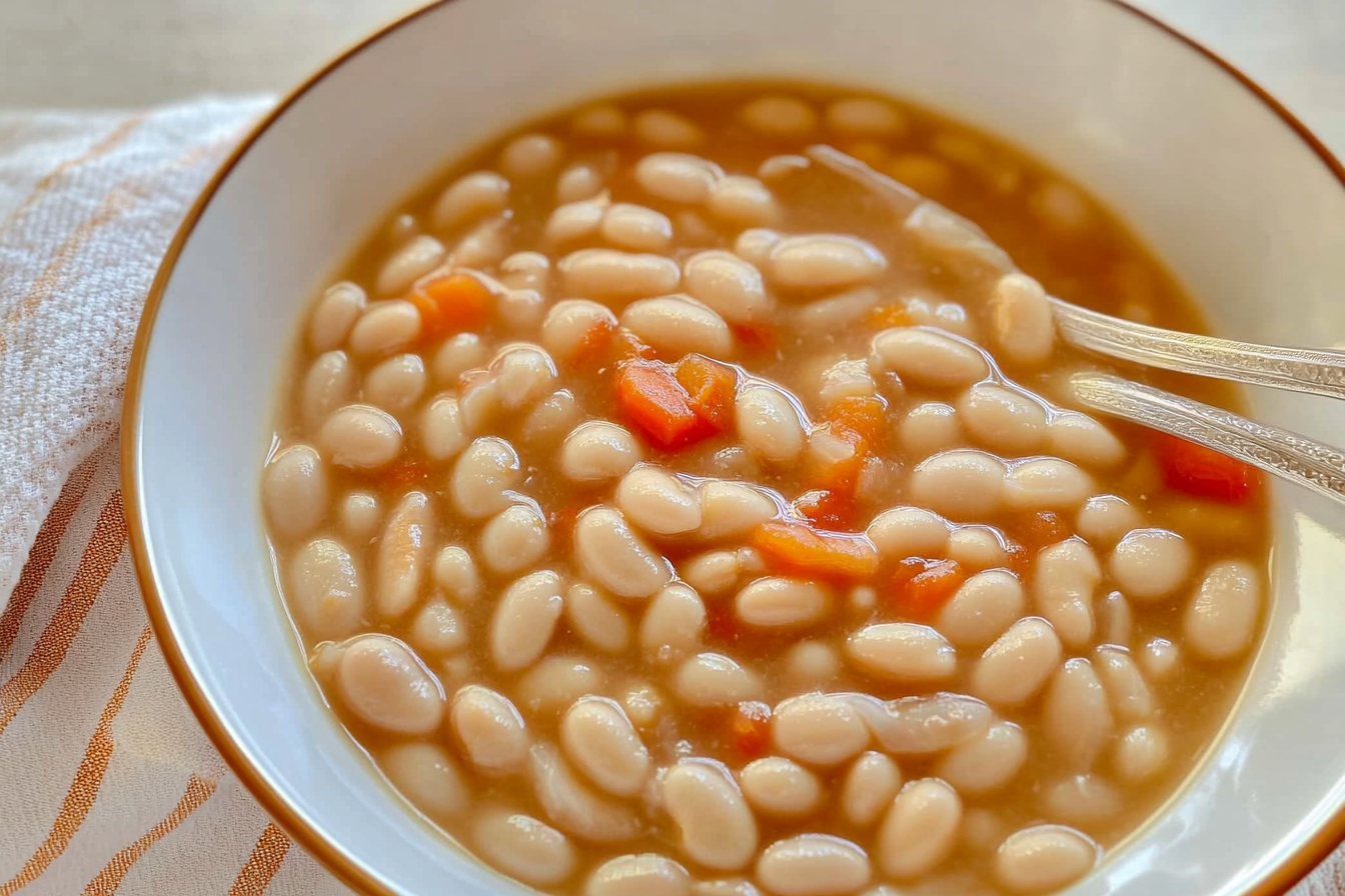 Alubias blancas con verduras