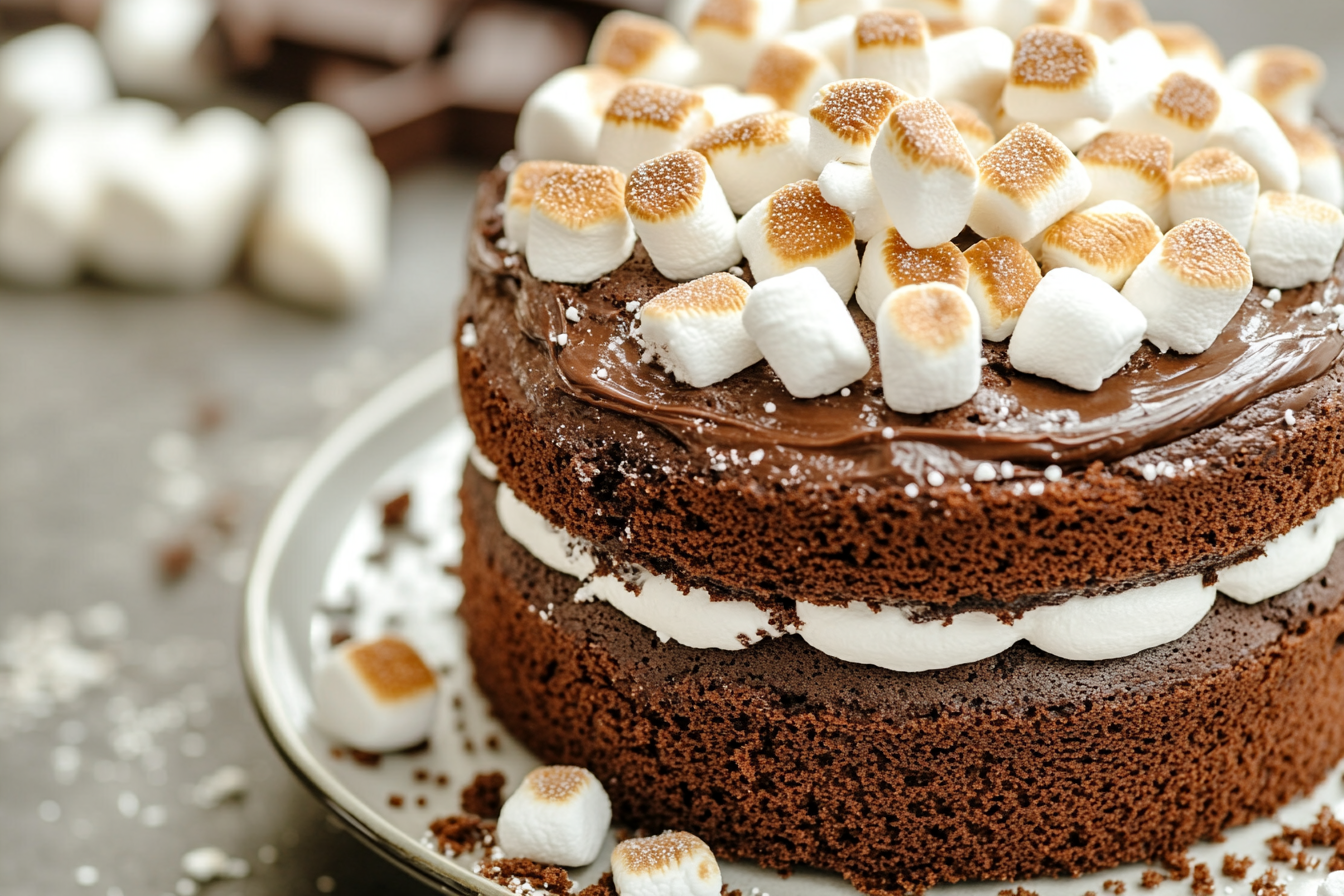 Bolo de Chocolate S'mores