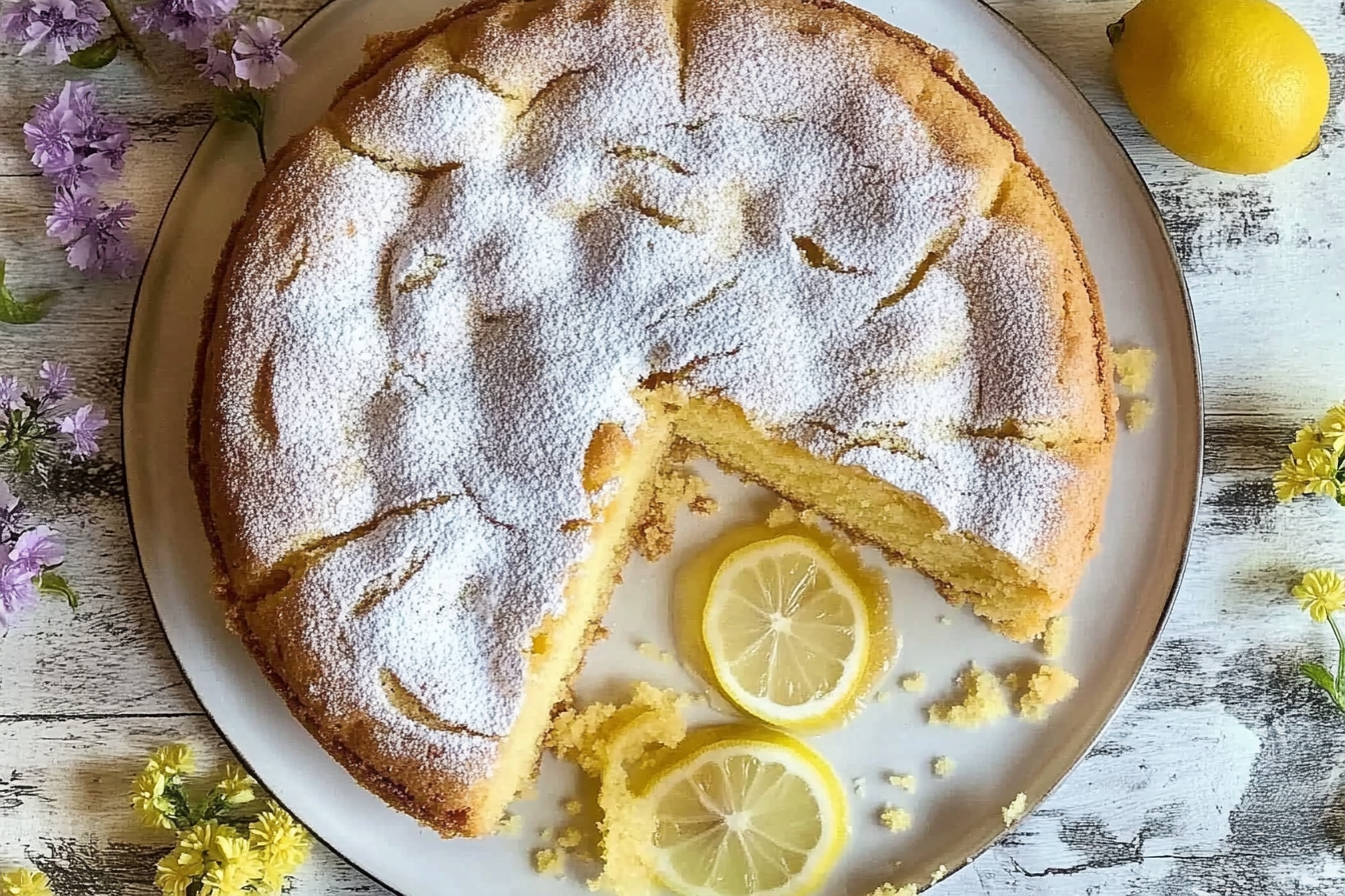 Bolo de Maizena com Limão