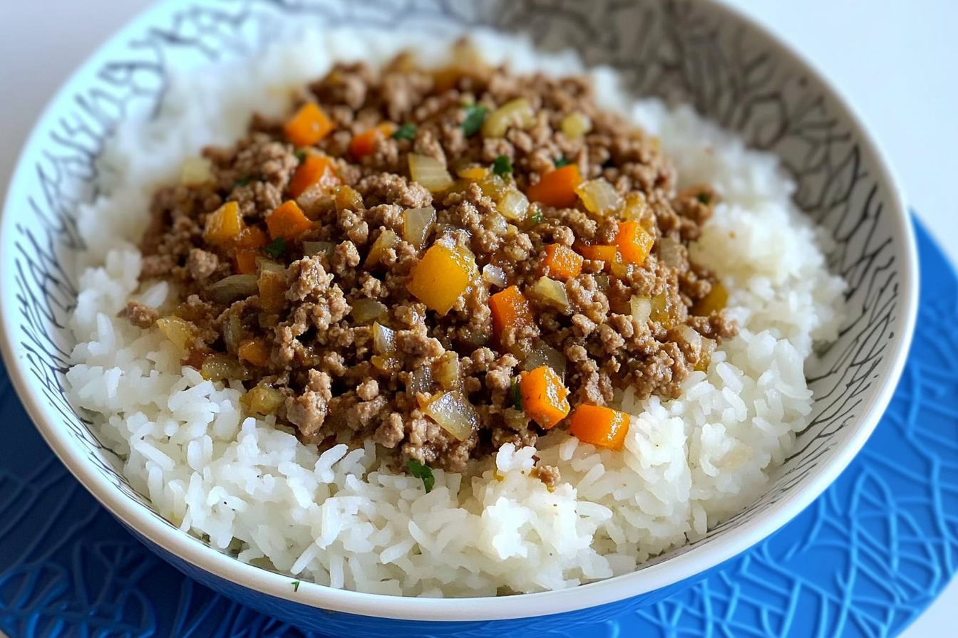 Bowl de Carne Picada e Arroz