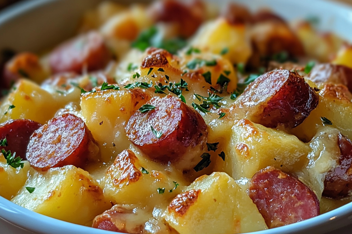 Caçarola de Batata com Kielbasa