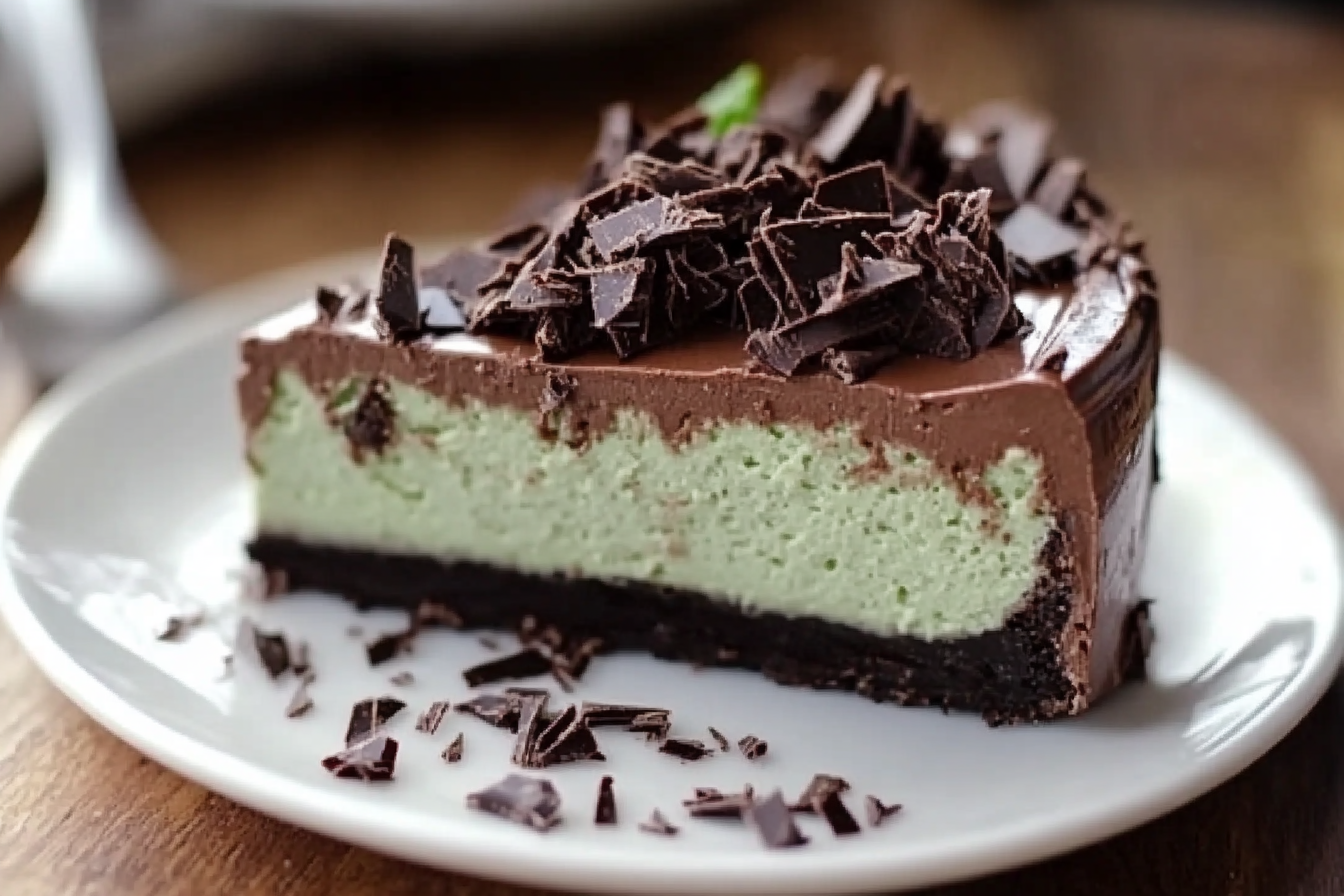 Cheesecake de Chocolate com Menta