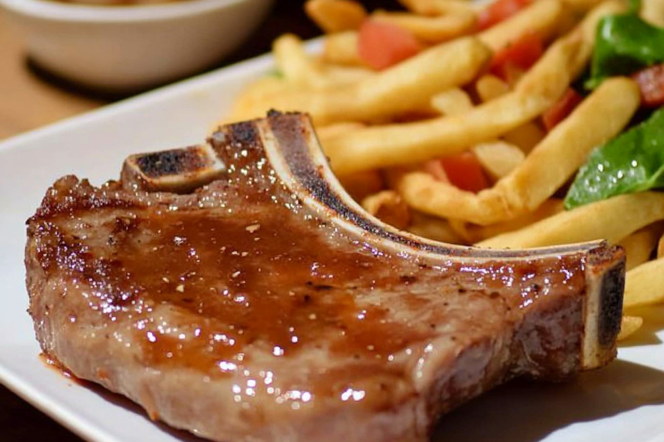 Chuleta de ternera a la barbacoa