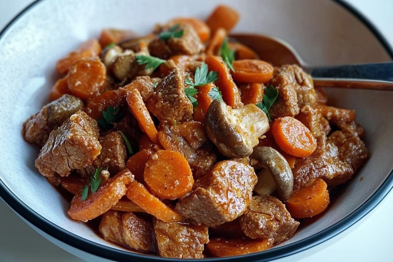 Dados de Ternera com Cenoura