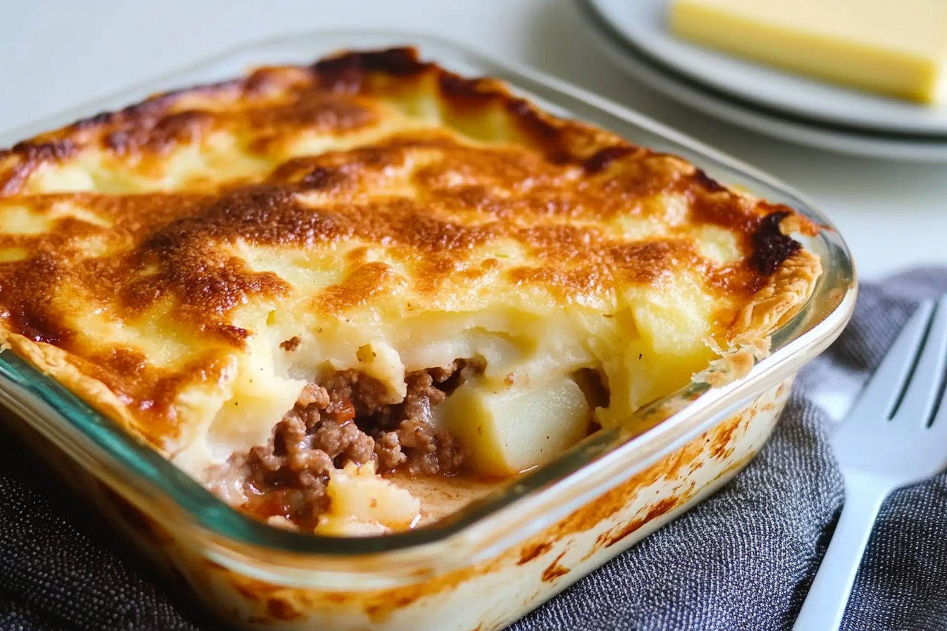 Empadão de Carne com Purê