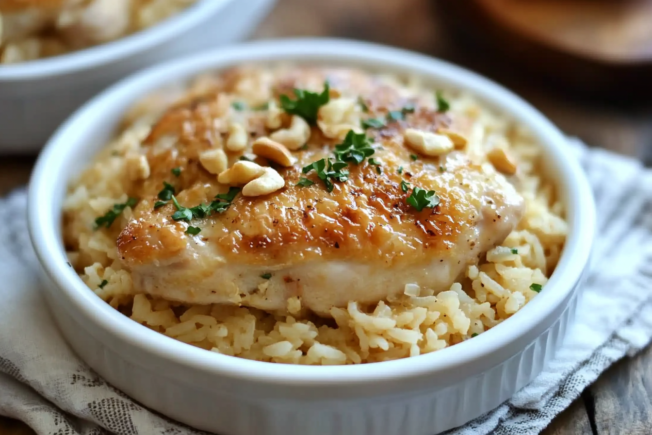 Frango Assado com Arroz