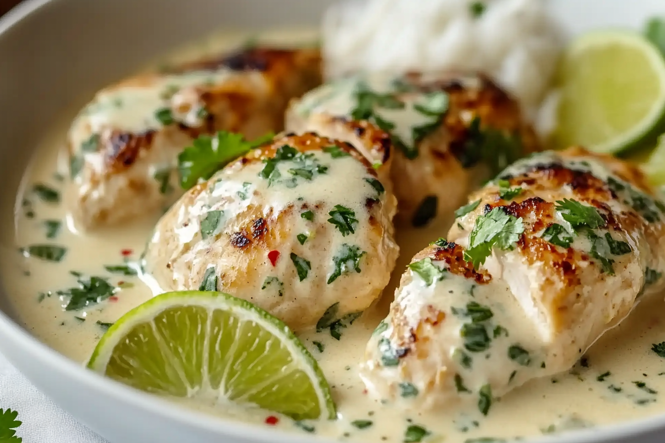 Frango Cremoso de Coco e Limão