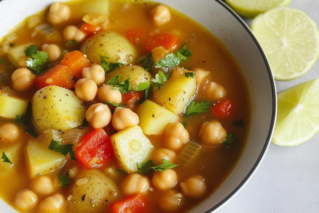 Garbanzos com Batatas e Verduras